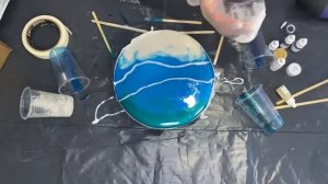 Инструкция, техники Resin Art | эпоксидная смола срез камня, эпоксидная смола море
