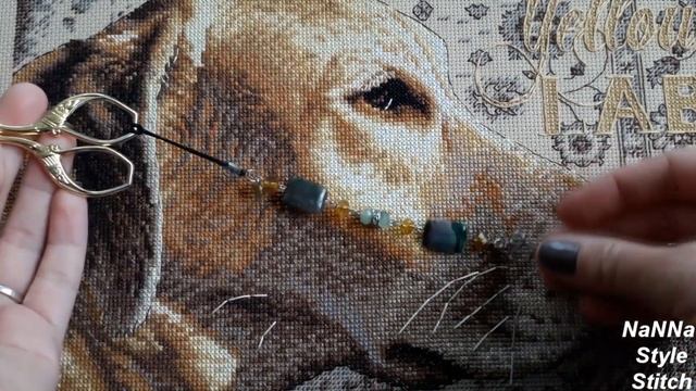 85. Моя вышитая работа крестиком"Yellow Lab"-Dimensions.СП "Любимый Dimensions" Аллы Белочки. смотреть онлайн