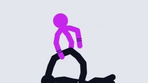 ?? Битва стикменов Фиолетовый VS Чёрного ??