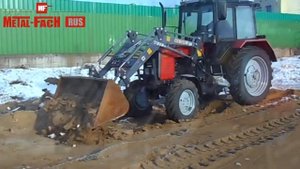 Краш тест фронтального погрузчика Metal-Fach T219