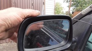 Как снять накладку зеркала. Тойота.