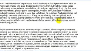 Польська мова. Читаємо художній твір та перекладаємо