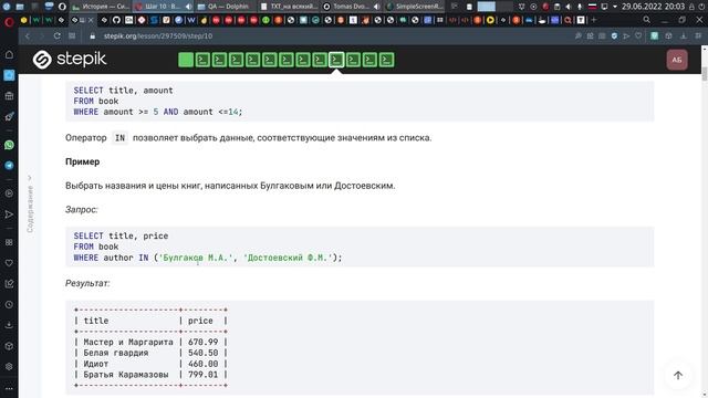 Ответы степик sql. Ответы степик sql