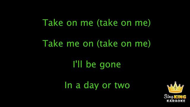 a ha Take On Me - КАРАОКЕ смотреть онлайн