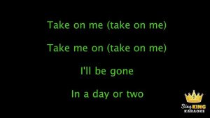 a ha   Take On Me - КАРАОКЕ