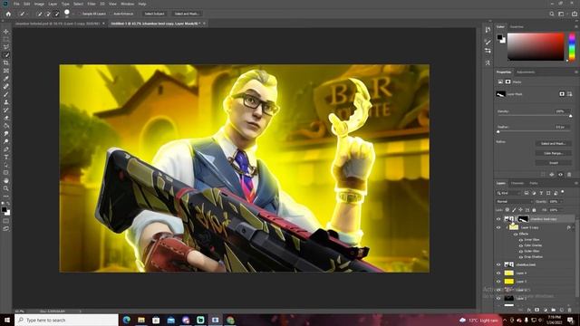 3D Valorant Thumbnail Tutorial! (Photoshop tutorial) смотреть онлайн