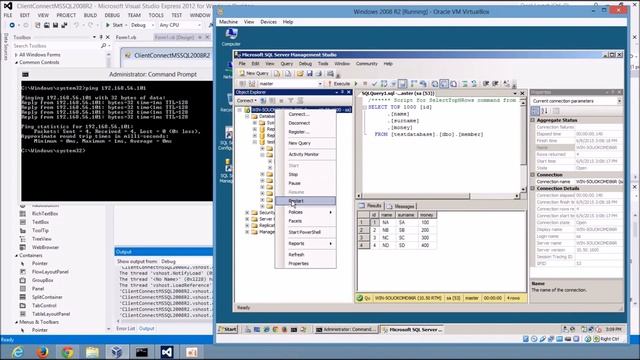 How to Connect MS SQL Server 2008 R2 with IP Address (VB .Net) смотреть онлайн