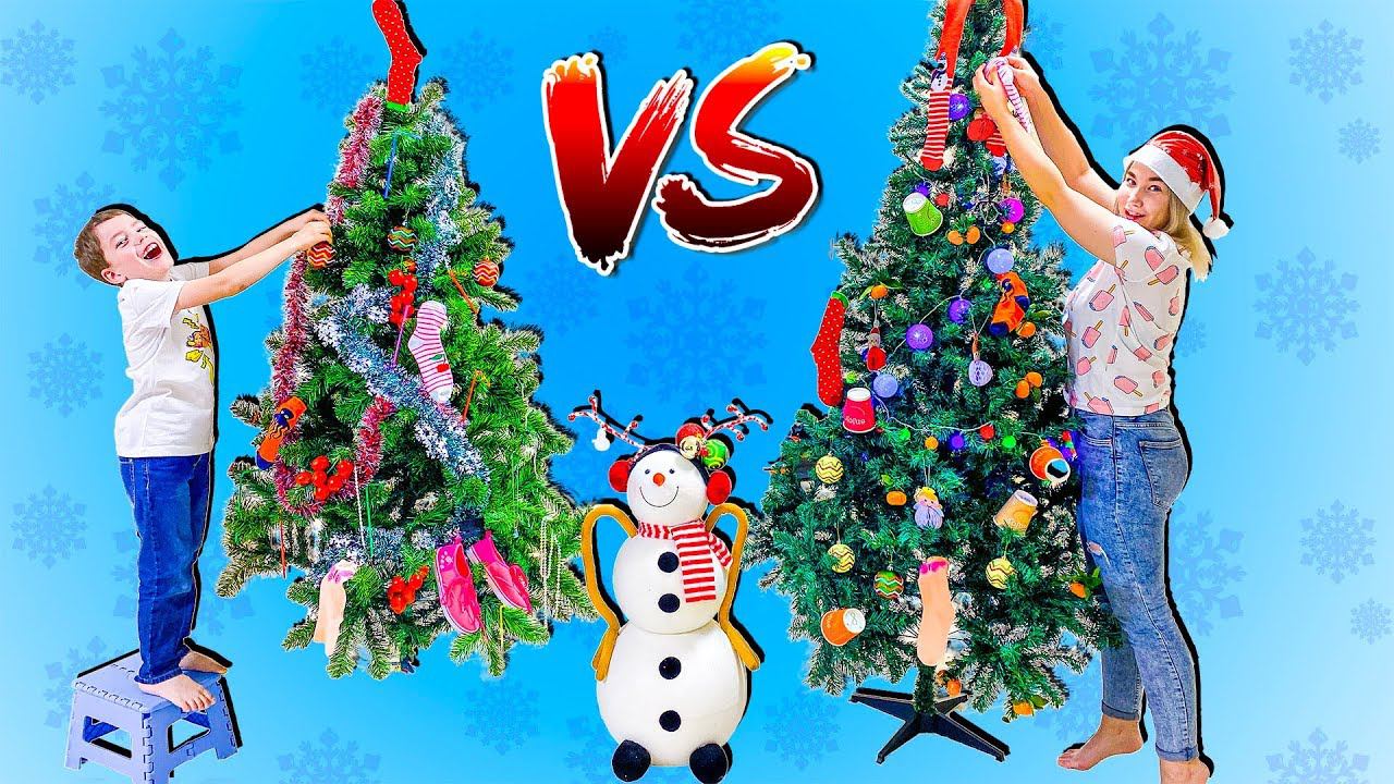 НАРЯДИ ЕЛКУ ЧЕЛЛЕНДЖ ! Света VS Богдан