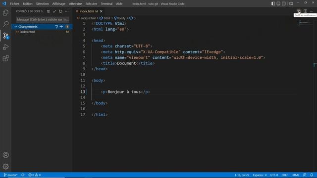 Vscode : Interface avec Git et Github смотреть онлайн