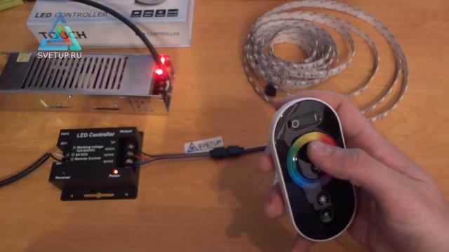 Сенсорный RGB LED Touch контроллер 12-24V, 432W смотреть онлайн