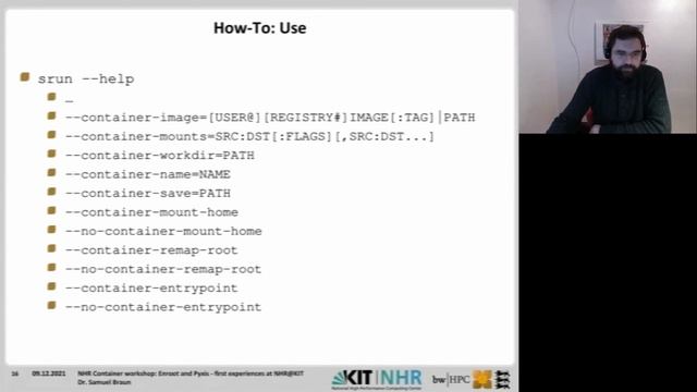 Enroot and Pyxis - first experiences at NHR@KIT - NHR Workshop Week 12/2021 Day 1 смотреть онлайн