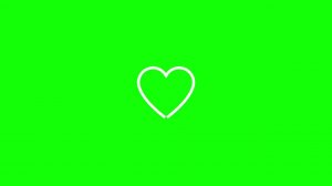 Green Screen Heart Overlay Chromakey Footage Футаж Сердце Хромакей
