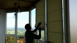 Римские шторы.Шторы или жалюзи на балконе? Профильный карниз для римских штор.