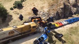 Minecraft Train VS GTA 5 Train VS Beamng drive Train - WHERE IS BEST?