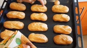 Эклеры. Самый простой рецепт. Заварные.
