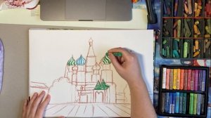 Рисуем Храм Василия Блаженного