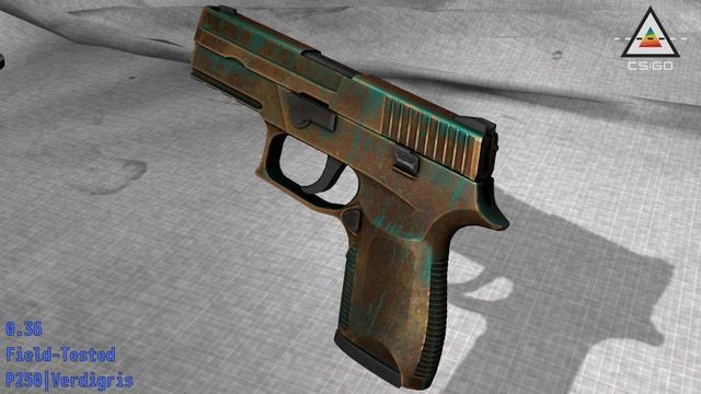 P250 Verdigris - Skin Wear Preview смотреть онлайн