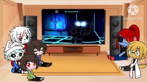 Undertale react to Nightmare Sans vs Chara
