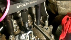 Демонтаж форсунки двигатель M9R 780