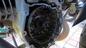 Ремонт корзины сцепления на жидком гусе BMW R1200GS 2014