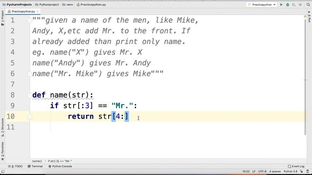 Python Practice Series 30 | Beginners | Level 1 | Basic | Add Mr | Programming tutorials exercises