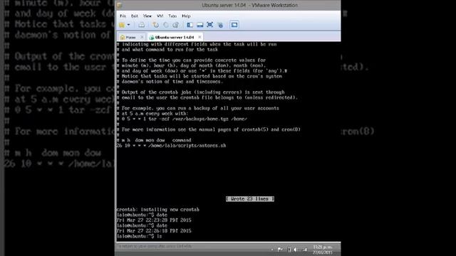 Ejecutar Script de respaldos de MySQL con crontab смотреть онлайн