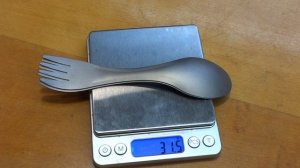 Легкая Титановая Ложка Вилка для туризма. Купил титановую ложку вилку