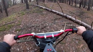 Мотовездеход самодельный / катаюсь по осеннему лесу