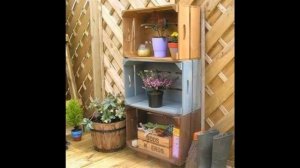 Деревянные ящики идеи для дачи и сада