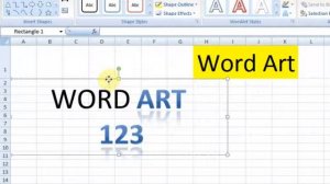 Lesson 60 The Word Art Microsoft Office Excel 2007 2010 free Educational video Training Tutorials i