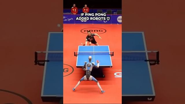 If Ping Pong added Ai Robots to the league ? #shorts