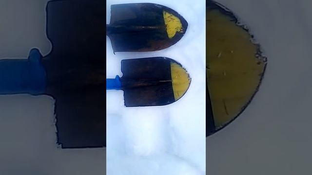 Самодельная лопата "сапёрная" из велосипедной вилки в багажнике авто всегда выручить... смотреть онлайн