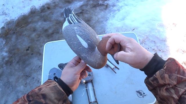 Восемь лет охоты с чучелами из пенопласта, их доработка и монтаж грузил. смотреть онлайн