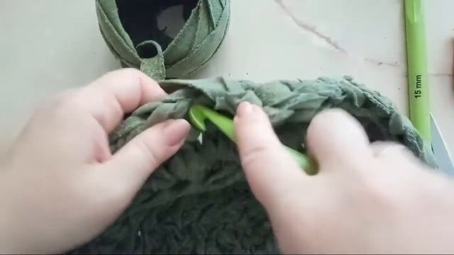Рукоділля з Nilena Sans. Накидка на табурет трикотажна пряжа вязання гачком crochet tutorial