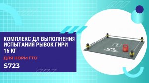 Комплекс для норм ГТО S723 IronKing Рывок гири 16 кг нормативы гто