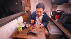 [Winter car camping] -1 ℃ quay. A lonely journey. Truck camper. 97