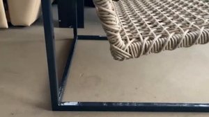 Плетеное кресло из ротанга на металлокаркасе, 65/60/60