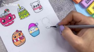 9 НОВОГОДНИЕ НАКЛЕЙКИ своими руками! КАК НАРИСОВАТЬ и СДЕЛАТЬ наклейки без двустороннего скотча