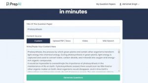PrepAI - Most Advanced Question Generator | How It Works