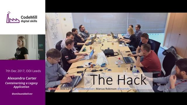 Alex Carter - Containerisation Hack of a Legacy Software Solution - CodeMill digital skills
