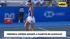 Verónica Cepede venció 7-6 y 6-1 a Irina Camelia Begu en Acapulco (@ABCTVpy)