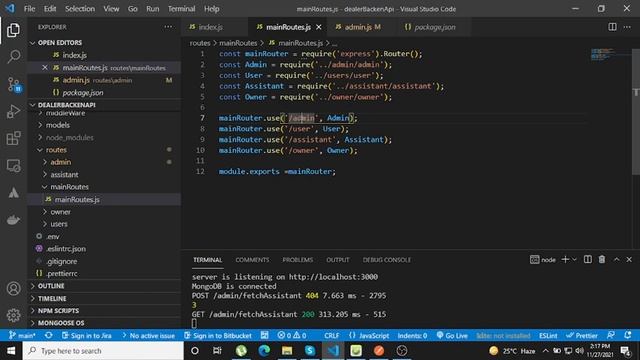 Basic File Structure Of Node js Project