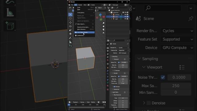 Что если исчезает модель когда добавляю Subdivision  #shorts #blender #tips