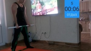 Табата на Бицепс с резиновым эспандером