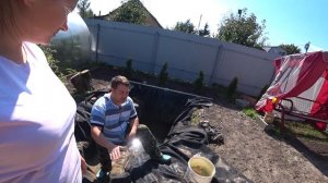 ПРУД ИЗ БУТИЛКАУЧУКОВОЙ МЕМБРАНЫ : ДЕКОРАТИВНЫЙ ПРУДИК