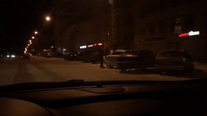 Вид изнутри бункера ночью.Тонировка Llumar