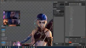 Making of JINX [ARCANE] Live Wallpaper [Photoshop Spine After Effects] TimeLaps