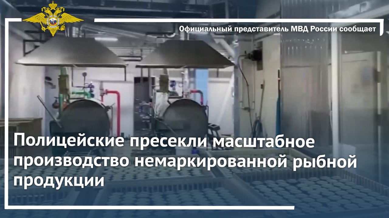 Полицейские пресекли масштабное производство немаркированной рыбной продукции