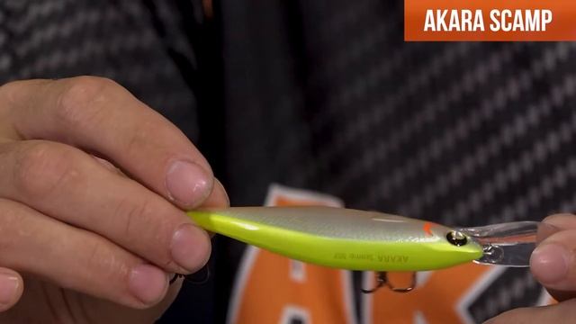 Воблер AKARA Scamp 95F. Хороший универсальный воблер для троллинга и кастинга.