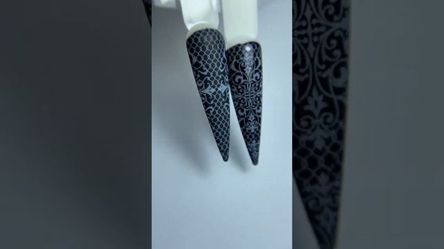 Nail Art  3 дизайна переводной фольгой белый узор